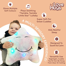 LoveHugs Musical Star Teddy Sensory Light - Sensory Toys For Autism - Sleep Aid For Kids - Light Up Toys Sensory Twinkle Twinkle Little Star Toy