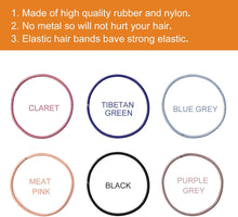 120 PCS Elastic Hair Bands, 2mm Hair Ties Elastic Bobbles Hairbands Ponytail Holders No Metal Gentle Hair Bands for Women Girls Kids