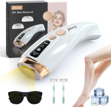 Jitesy IPL Hair Removal Device, Painless Facial Body Hair Remover with 999,999 Flashes, Sapphire Ice Cooling System, 6 Energy Levels, Permanent Hair Removal for Women, Men, Face, Armpits, Bikini Line