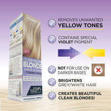 Knight & Wilson Colour-Freedom Blonde Anti-Yellow Toner Mask, Semi Permanent Conditioning Treatment, Neutralises Yellow and Brassy Tones for Naturally Light, Bleached, Grey & Coloured Hair 150ml