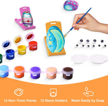 Lekebaby Rock Painting Kit, Arts and Crafts for Kids, Creative Toys & Gifts & Presents for Boys Girls Age 3-12 Year Old