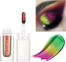 Chameleon Liquid Eyeshadow, Metallic Glitter Multichrome Eye Shadow, Sparkling Intense MultiColor Shifting Eye Makeup, High Pigment No Creasing, Quick-Drying Change Duochrome Eyeshadows