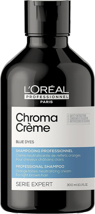 L'Oral Professionnel Neutralising Shampoo against Orange-tones, For Light to Medium Brown Hair, Serie Expert Chroma Crme, 300ml