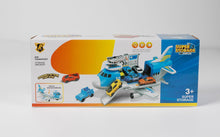 m zimoon Transport Airplane, Transport Cargo Plane Car Kids Toys Set with 4pcs Cars, 1pcs Helicopter Toy and 1pcs DIY Stickers Gift Toys for Boys Girls