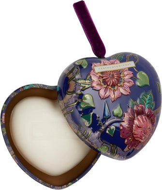 Heathcote & Ivory Scented Soap In Heart Shaped Tin  For A Relaxing Bath  Enriched With Glycerin & Vitamin E  Cruelty Free & Vegan Friendly  90g