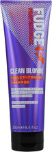 Fudge Professional Original Clean Blonde Shampoo, Purple Toning for Blonde Hair, 250 ml