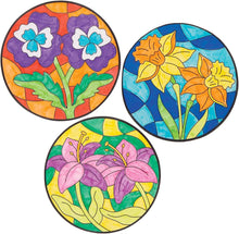 Baker Ross Flower Colour In Window Decorations - Pack of 12, Easter Crafts, Craft For Kids (AT393)
