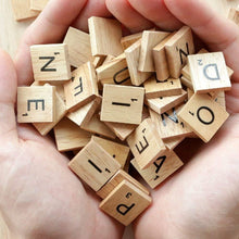 LoengMax 500PCS Wood Letter Tiles-Wooden Scrabble Tiles-Scrabble Letters for Crafts-Letter Tiles-DIY Wood Gift Decoration