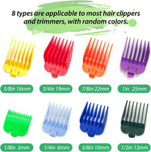 iTGOOS 8 Pieces Hair Clipper Guards Attachments Hair Clipper Limit Comb Professional Hair Clipper Guide Combs Hair Clipper Guide Combs Replacement Guards Replacement for Most Clippers Trimmers