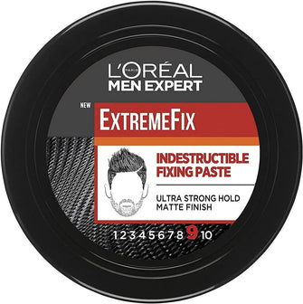 LOreal Men Expert Hair Style Paste, Extreme Fix Extra Strong Hold Hair Product Invincible Paste