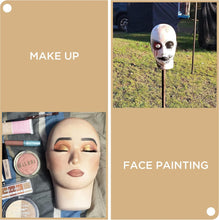 LASHVIEW Lash Mannequin Head, Practice Training Head,for Make Up and Lash Extention,Cosmetology Doll Face Head,Soft-Touch Rubber Practice Head,Easy to Clean by Skincare Essential Oil.