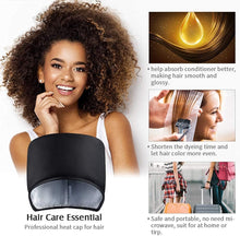 Hair Cap Treatment Steamer for Deep Conditioning - Thermal Hot Head Heat Hat Electric for Afro Hair Spa Care Home Use with 2 Mode/Black (UK Plug)