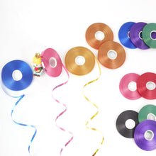 50m x 2 Rolls Shiny Black Ribbon for Balloons Curling Ribbon Black Balloons Ribbon, Balloons String Decoration Ribbon for Gift Wrapping Halloween Birthday Crafts Wedding Party Ribbon Black 5mm