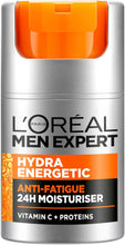 L'Oreal Men Expert Hydra Energetic Anti-Fatigue Moisturiser, with proteins and Vitamin C - 50ml