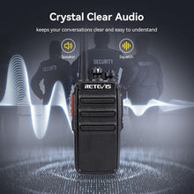 Retevis RT24 Walkie Talkies for Adults, Professional Two Way Radio, 16 Channels VOX Scan Monitor License Free, 2 Way Radios Walkie Talkie with Earpieces for Commercial, School (Black,10 Pack)