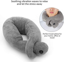 Massaging Neck Pillow Wrap,Cordless Neck Vertebra Massage Electric Travel Pillow to Relieve Stress at Office, Home and Car