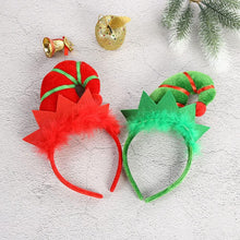 Lurrose Kids Tiara 4pcs Christmas Headbands Elf Hat Hairband Christmas Party Elf Costume Headwear Christmas Cosplay Headdress for Xmas Favrors Gifts Kids Scrunchies