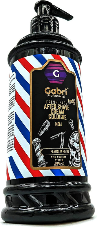 Gabri Professional Fresh Face After Shave Cream Cologne - Platinum Night (400ml)