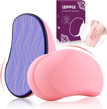 Leipple Newest Crystal Hair Eraser, Nano Crystal Painless Exfoliation, Magic Crystal Hair Remover Stone for Men and Women, Fast & Easy Physical Hair Removal Tool for Leg, Arm and Body (Pink)