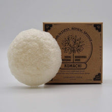 KOMACHI Konjac Sponge  White 100% Natural  Made in Japan