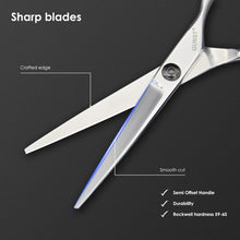 GUNST Hairdressing Scissors for Professional Barbers, 5,5 Inch in Silver