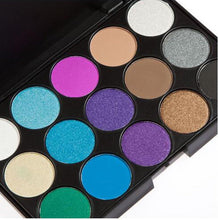 LyDia 15 COLOURS EYESHADOW PALETTE Smokey Eye Effect Neutral Nude/White Highlight/Brown/Black/Chocolate/Purple/Blue/Green/Grey Silver 3 (15 colours eyeshadow 3)