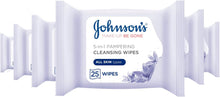 Johnson's Face Care Makeup Be Gone Pampering Wipes (6 x Packs of 25)