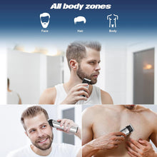Brightup Beard Trimmer for Men - 22 Piece Beard Grooming Kit with Hair Trimmer, Hair Clippers, Electric Razor - IPX7 Waterproof Shavers for Mustache, Face, Nose, Ear, Body - Mens Gifts, YH-7282