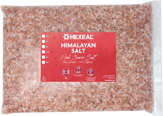 Hexeal HIMALAYAN PINK SALT  Coarse  5kg Bag  FCC Food/Cosmetic Grade  100% Natural