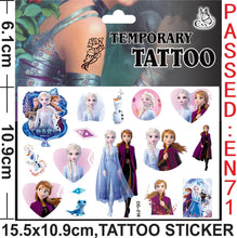 Frozen Tattoos Party Favor Set For Girls, Over 160 Temporary Tattoos Kids Princess Stickers (8 Frozen Temporary Tattoo Sheets)