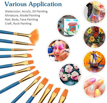 Face Paint Kit,12 Colors Professional Face Painting Tubes, Non-Toxic & Hypoallergenic Body Paint Halloween Makeup, Rich Pigment, Face Painting Kits with 9Pieces Round Pointed Tip Nylon Hair Brush