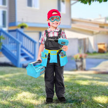 LOYO Kids Tool Set - 30Pcs Pretend Play Tool Toys with Kids Tool Belt, Electric Toy Drill, Construction Builder Toy Tool Box Kit Kids Boys Toys Gifts Age 3 4 5 6