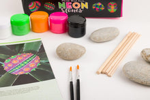 Hinkler - Paint Your Own Neon Stones - Rock Painting Complete Starter Kit - Arts and Crafts for Everyone - Gift for Art Lovers - Includes Stones, Acrylic Paint and More