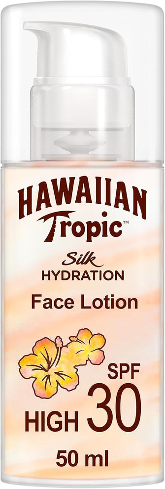 HAWAIIAN TROPIC - Silk Hydration  Protective Sun Lotion for Face SPF 30  50 ml