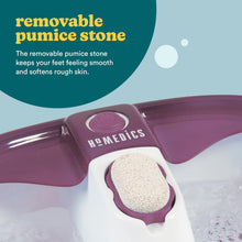 HoMedics Bubblemate Foot Spa and Massager with Keep Warm Function, Soothing Soak Massage Nodes, Bubble Turbo Strip, Pedicure Pumice Stone