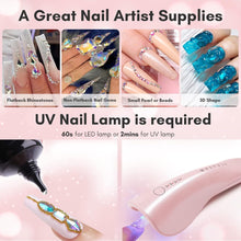 Makartt Nail Art Rhinestone Glue Gel 30g, Super Adhesive Nail Gel for Gems, Nail Art Gel Glue for Rhinestones Crystal Stones Jewels