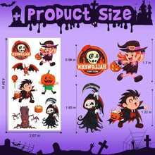 Halloween Tattoos Kids, 20 Sheets 150+Styles Halloween Temporary Tattoos for Kids, Waterproof Fake Tattoos Stickers for Trick or Treat Bag Fillers Kids Halloween Party Supplies 4.7" x 2.7 "