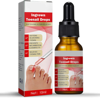 Ingrown Toenail Treatment Drop- Ingrown Toenail Treatment- Cuticle Care Oils for Ingrown Toenails - Trimming Toenail Softening Drops Natural Ingrown Toenail Correction Fungal Nail - 10ml (1Pcs)