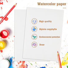 60 Sheets Watercolour Paper Bulk, 140 lb/300 GSM Cotton Cold Press Water Colour Paper for Students Adults Artists Drawing Painting Supplies Postcards, White, 5" x 7"