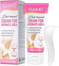 Hair Removal Cream, Intimate Painless Hair Remover for Sensitive Skin, Gentle Formula Intimate Hair Removal Cream for Pubic, Bikini, Face and Body