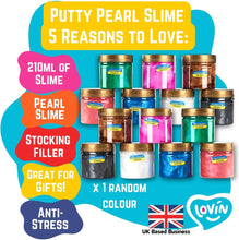Lovin Slime - Putty Pearl 210ml, Fidget Toys Stretchy Anti-Stress Slime - Squishy Kids Slime for Party Bags Fillers - Fun and Relaxing Playtime Activity