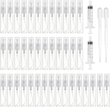 40 Pcs Mini Spray Atomizer Empty Bottles, 3ml Plastic Refillable Perfume Empty Sample Bottle, Portable Perfume Samples Container With 2ml Pipette, 5ml Needle Cylinder, For Liquid Travel Makeup Tool