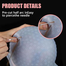 Highlighting Cap and Hook Kit, Hair Dye Highlight Caps with Pre-punched Holes Silicone Reusable Hair Streaking Kit for DIY Hair Colour Professional Salon Hairdressing Tool