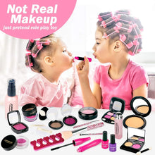 INSPIMYST Pretend Makeup Toy Set - 22 PCS Safe Non-Toxic Fake Make Up Set Cosmetic Beauty Kit Role Play Gift for Little Girls Kids Children Age 3 4 5