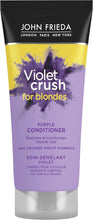 John Frieda Violet Crush for Blondes Toning Conditioner for Blonde Hair, Purple Conditioner for Blondes 75 ml