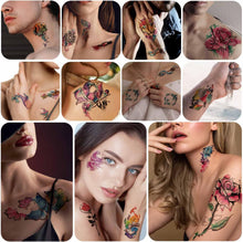 77 Sheets Temporary Tattoo, 17 Sheets Half Arm Flower Dream Catcher Cat Goldfish Fake Tattoos for Adults Shoulder Neck, 60 Sheets Tiny Waterproof Temporary Tattoos Realistic for Women Girls and Kids