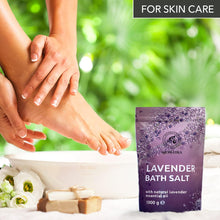 Bath Sea Salt Lavender - set 3x1000g (zipper) with Natural Lavender Essential Oil - Lavender Bath Salts - Best for Good Sleep - Stress Relief - Beauty - Relaxing - Bathing - Body Care - Wellness - Spa