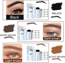 Eyebrow Stamp Stencil kit,Brow Lamination Kit,One Step Eyebrow Tint Brow Stamp Shaping Kit,Waterproof Adjustable Eyebrow Stamp Makeup Tools+10pcs Reusable Eyebrow Stencils,2 Eyebrow Brush-Dark Brown