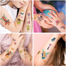 10 Sheets Glitter Fairy Temporary Tattoos for Kids - Girls Party Goody Bag Fillers & School Rewards (Fairy)