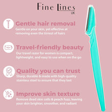 Fine Lines - Eyebrow Razor - Pack of 3, with Guarantee  Face Razors for Women, Manual Shavers Before Makeup  Eyebrow Shaper, with Dermaplaning Razors for Face  Facial Hair Remover